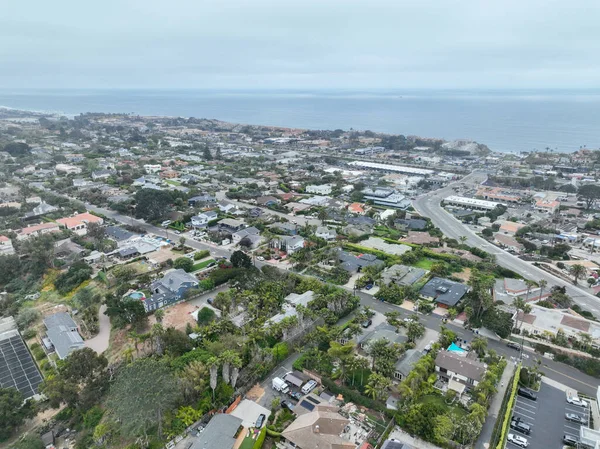 Aerial View Del Mar Coastline Beach San Diego County California — Stock Photo, Image