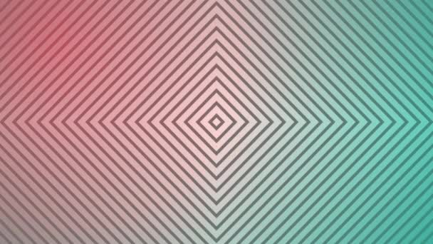 Ένα Μοτίβο Καμπυλών Εναλλασσόμενες Χρωματικές Κλίσεις Αφηρημένο Γεωμετρικό Πολύχρωμο Μοτίβο — Αρχείο Βίντεο