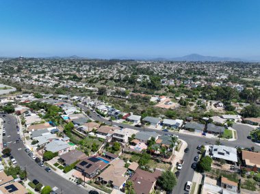 Güney San Diego, Kaliforniya, ABD 'deki konut ve konut manzarası.