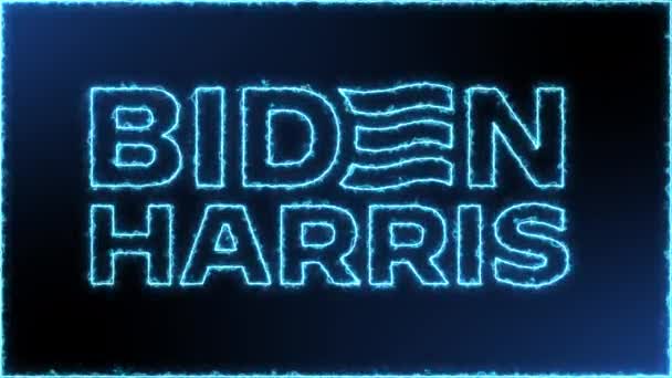 Elektrifizieren Blaue Animation Der Biden Wahl 2024 San Diego Kalifornien — Stockvideo