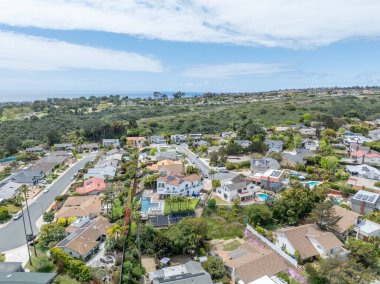 San Diego, Güney Kaliforniya 'daki yerleşim yerlerinin hava görüntüsü, ABD
