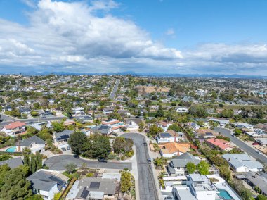 San Diego, Güney Kaliforniya 'daki yerleşim yerlerinin hava görüntüsü, ABD