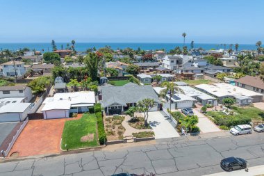 Carlsbad, Oceanside villaları, Güney Kaliforniya, San Diego, ABD 'de tatil yerleri.