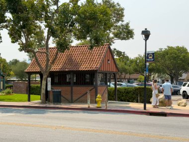 Solvang, CA, ABD - 4 Ağustos - Danimarka 'nın Solvang, Kaliforniya köyü. Turistik tatil köyü