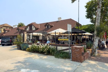 Solvang, CA, ABD - 4 Ağustos - Danimarka 'nın Solvang, Kaliforniya köyü. Turistik tatil köyü