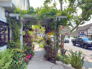 Solvang, CA, ABD - 4 Ağustos - Danimarka 'nın Solvang, Kaliforniya köyü. Turistik tatil köyü