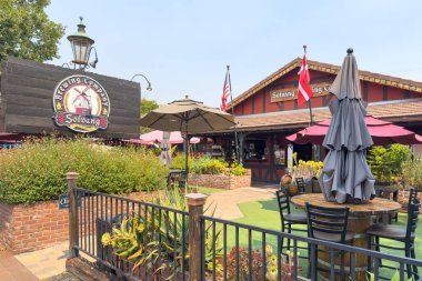 Solvang, CA, ABD - 4 Ağustos - Danimarka 'nın Solvang, Kaliforniya köyü. Turistik tatil köyü