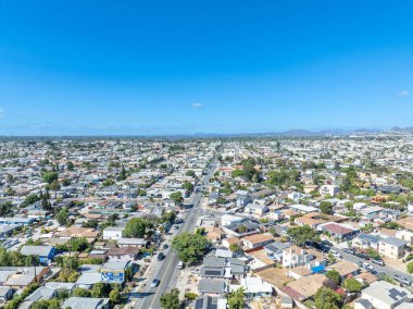 City Heights 'ın havadan görünüşü, San Diego, Güney Kaliforniya' nın en fakir bölgelerinden biri, ABD