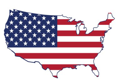 4 Temmuz Bağımsızlık Günü, Amerikan Bayrağının vektör çizimi