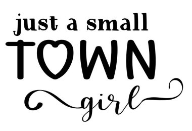 Küçük bir kasaba kızının vektör çizimi