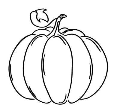 Kabak siluetinin vektör çizimi