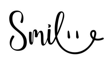 Bir gülen yüzün vektör illüstrasyonu.