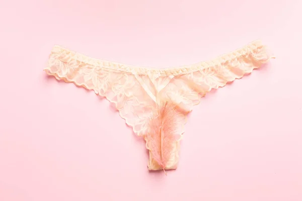 stock image The concept of the reproductive organs of a woman, the vagina in the form of panties. High quality photo