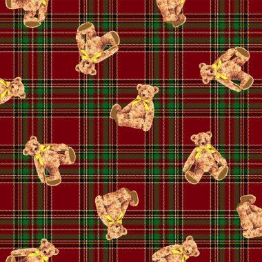 Sevimli ayı çiziminin kusursuz deseni,