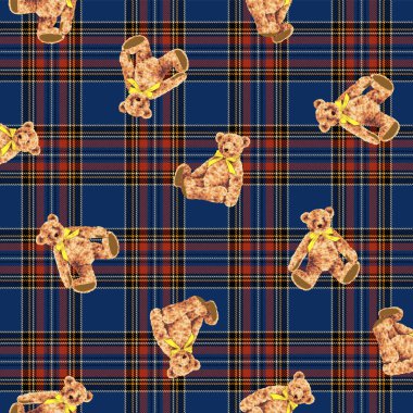 Sevimli ayı çiziminin kusursuz deseni,