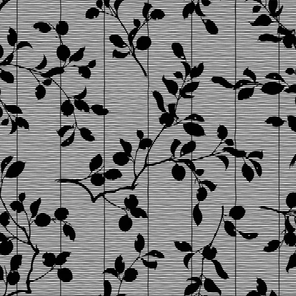 Japanese Botanical Seamless Pattern — Stockvektor