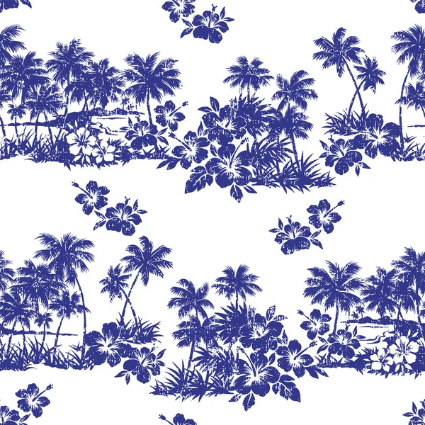 Cute Proste Aloha Koszula Bezszwowy Wzór — Wektor stockowy