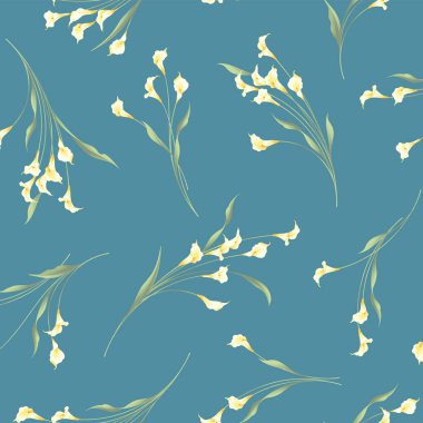 Seamless pattern in beautiful calla lily,