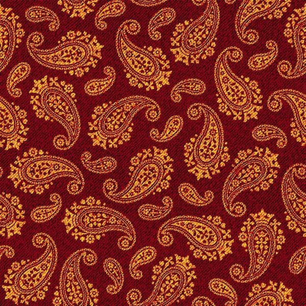 Schönes Paisley Material Das Einem Durchgehenden Muster Wird — Stockvektor