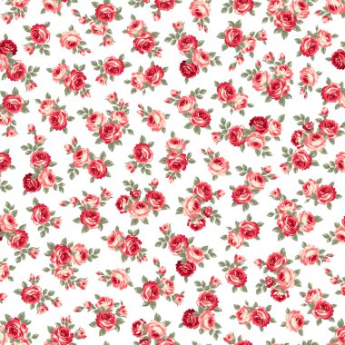 Tekstil desenleri için harika bir gül deseni.,