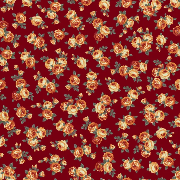 Симпатичная Роза Идеально Подходит Текстильных Узоров — стоковый вектор