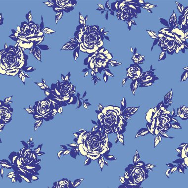 Güzel çiçek deseni tekstil tasarımı için mükemmel.,