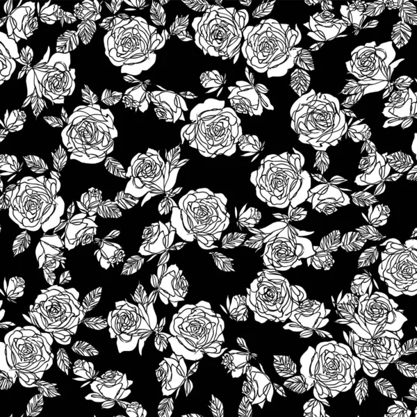 Beau Motif Floral Parfait Pour Conception Textile — Image vectorielle