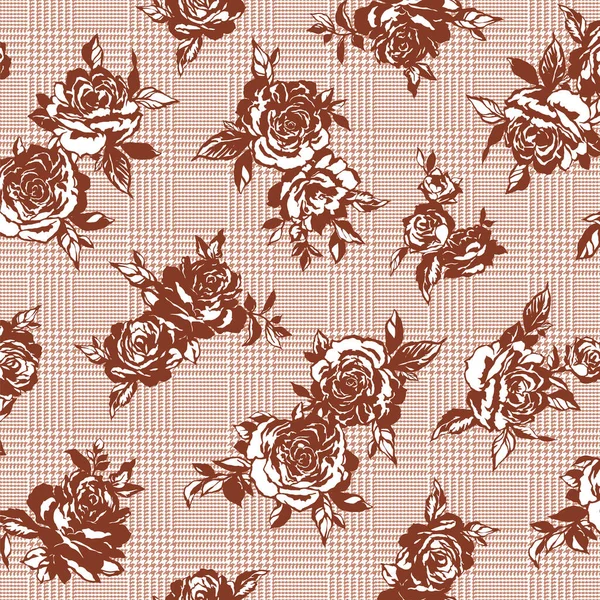Piękny Wzór Kwiatowy Idealny Projektowania Tekstyliów — Wektor stockowy
