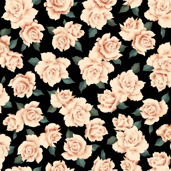 Mooie Roos Patroon Perfect Voor Textiel Ontwerp — Stockfoto