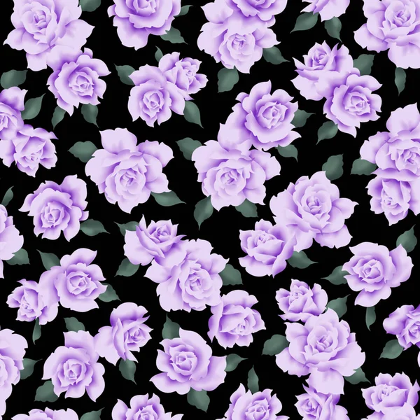 Schönes Rosenmuster Perfekt Für Textile Gestaltung — Stockfoto