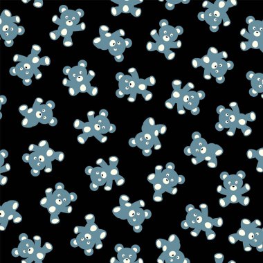 Tatlı ayı deseni tekstil için mükemmel.,