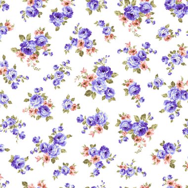Tekstil tasarımı için mükemmel gül deseni,