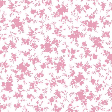 Tekstil deseni için uygun sevimli çiçek deseni,