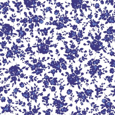 Tekstil deseni için uygun sevimli çiçek deseni,