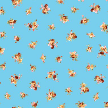 Tekstil için mükemmel eski moda bir gül deseni.,