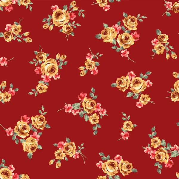 Tekstil tasarımı için mükemmel gül deseni,