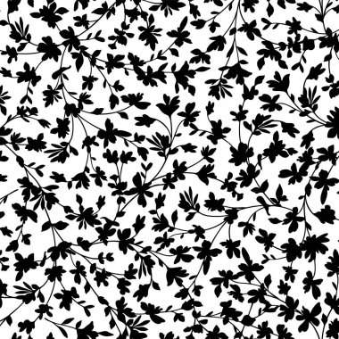 Kusursuz desenli güzel bitkiler tekstil için mükemmel.,