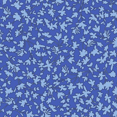 Kusursuz desenli güzel bitkiler tekstil için mükemmel.,