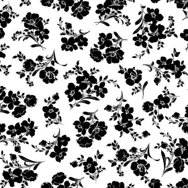 Güzel çiçek deseni tekstil tasarımı için mükemmel.,