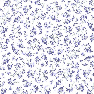 Kusursuz desenli güzel bitkiler tekstil için mükemmel.,