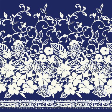 Güzel çiçek deseni tekstil tasarımı için mükemmel.,