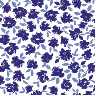 Tekstil deseni için uygun sevimli çiçek deseni, yarım adım yukarı ve aşağı dikey hareket ve yatay tekrar yarım vardiya,,