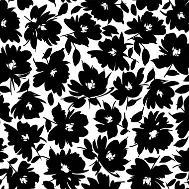 Şirin çiçek deseni tekstil tasarımı için mükemmel.,