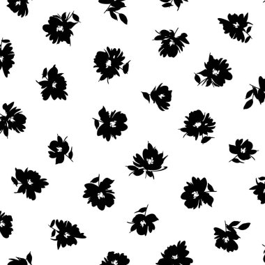 Şirin çiçek deseni tekstil tasarımı için mükemmel.,