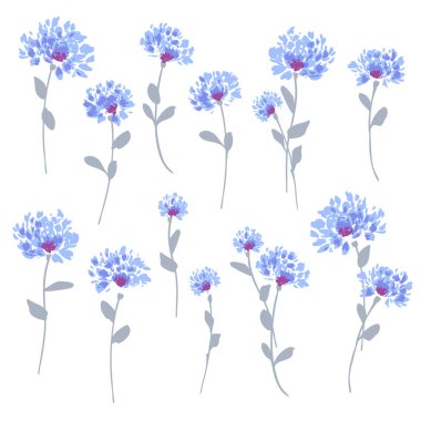 Tekstil tasarımı için soyut çiçek materyali ideal,