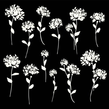 Tekstil tasarımı için soyut çiçek materyali ideal,