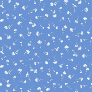 Şirin çiçek deseni tekstil tasarımı için mükemmel.,