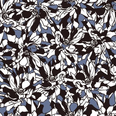 Şirin çiçek deseni tekstil tasarımı için mükemmel.,