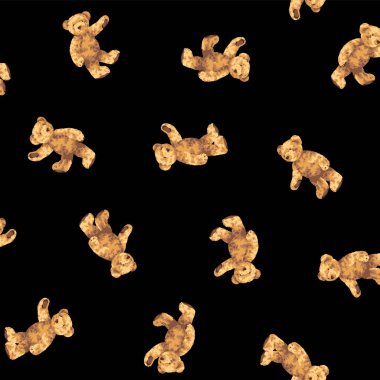 Şirin ayı çizimlerinin kesintisiz kusursuz deseni,,