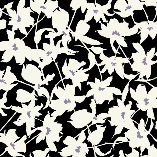 Abstract Bloemenpatroon Perfect Voor Textiel Design Vectorbeelden